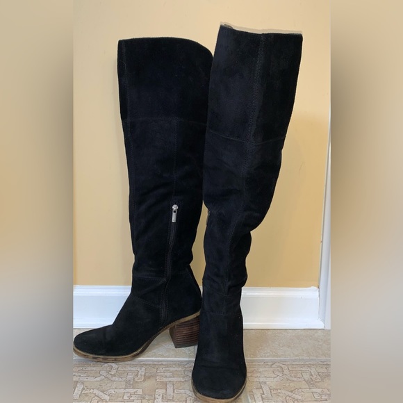 Lucky Brand Ramsden over the knee black suede boots womens size 8.5 - Picture 4 of 16